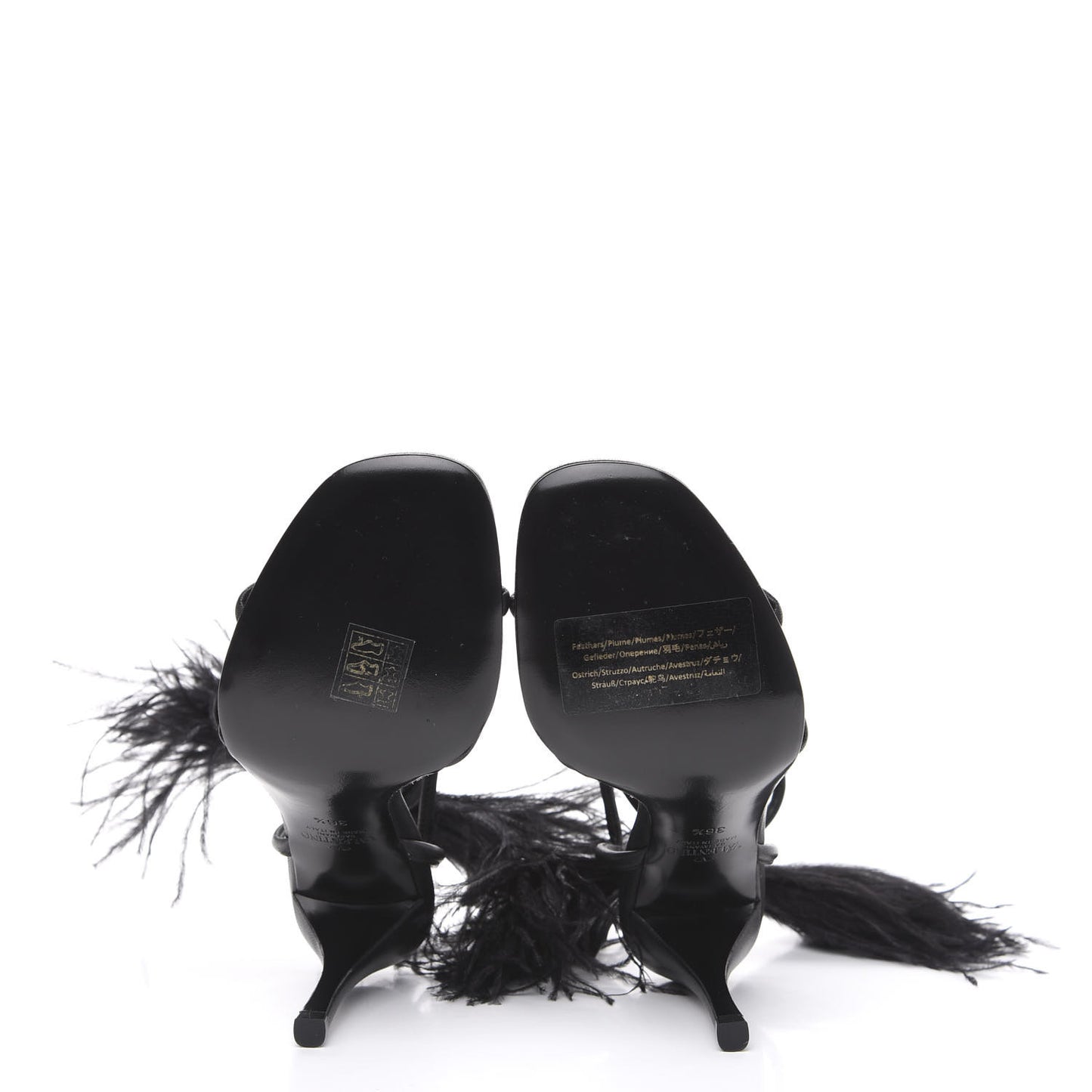 Nappa Upflair Sandals 36.5 Black