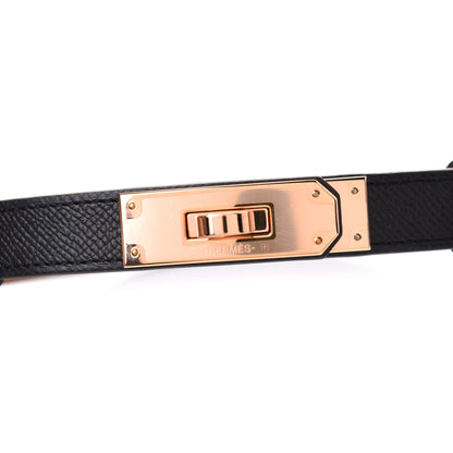 Hermes Epsom Kelly Belt Black 3 of 5