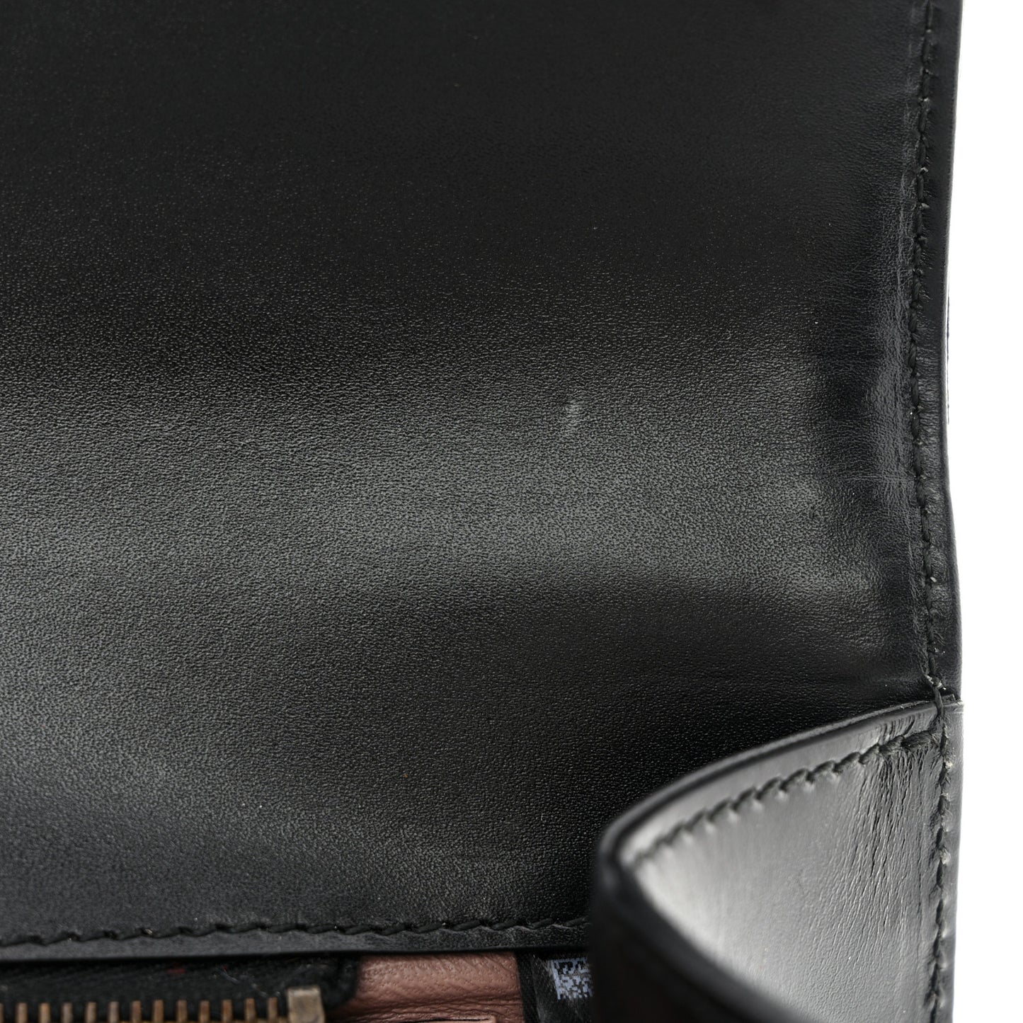 Calf Hair Jaguar Printed Small Lady Buckle Clutch Black