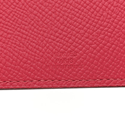Hermes Epsom Tarmac Passport Holder Rose Jaipur 5 of 7