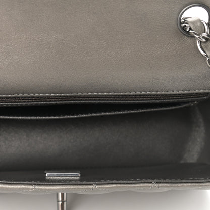 Chanel Metallic Calfskin Quilted Mini Rectangular Flap Ruthenium 5 of 12