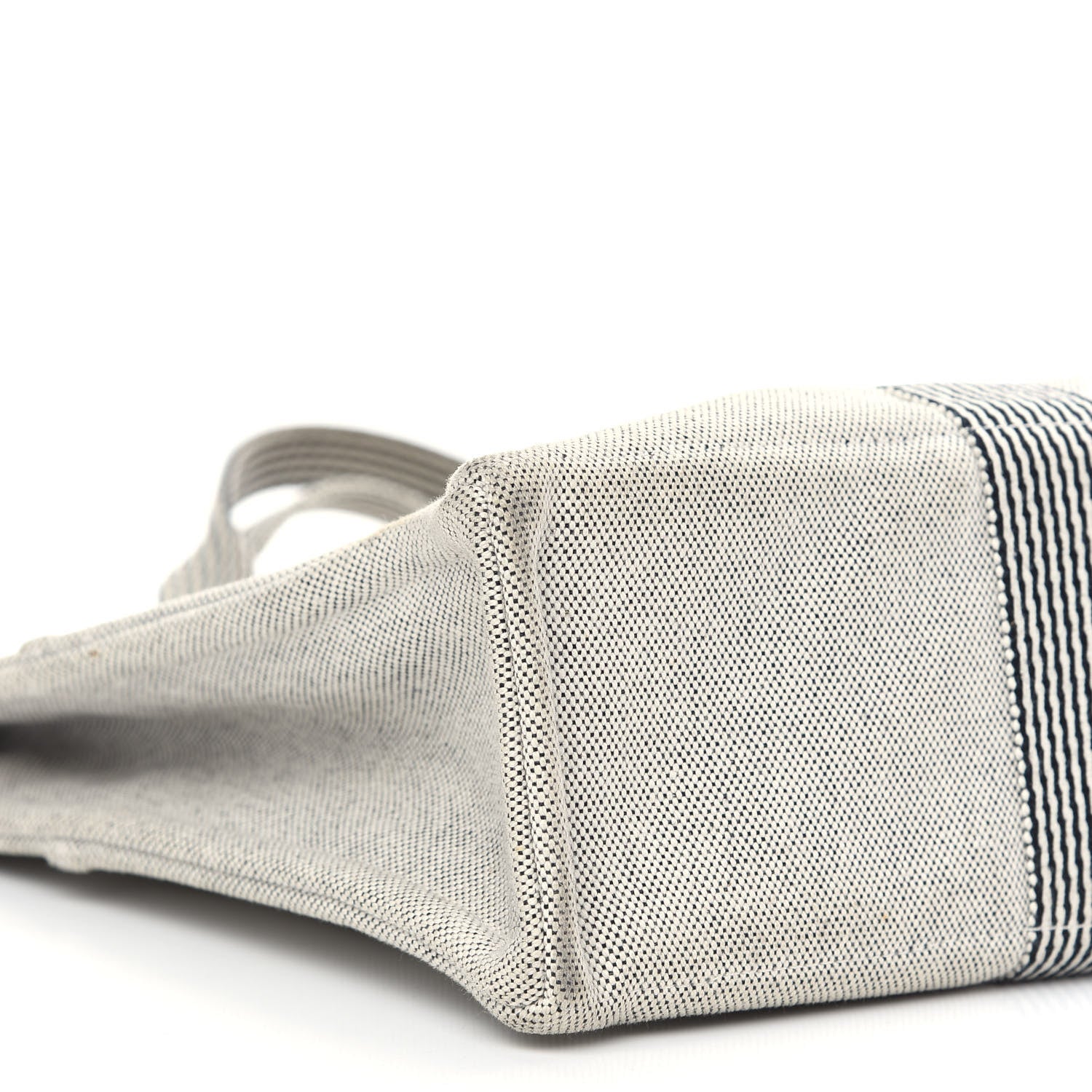 Hermes Canvas Herline MM Tote Light Grey 6 of 7