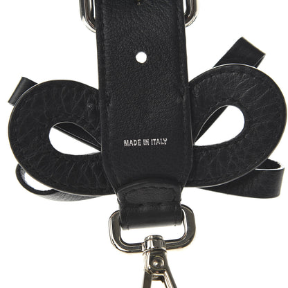 Fendi Vitello Dolce Bow Mini Strap You Black 4 of 6