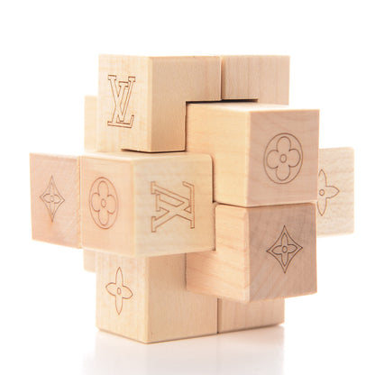 Louis Vuitton Le Pateki Wood Cube Puzzle VIP Gift 2 of 5