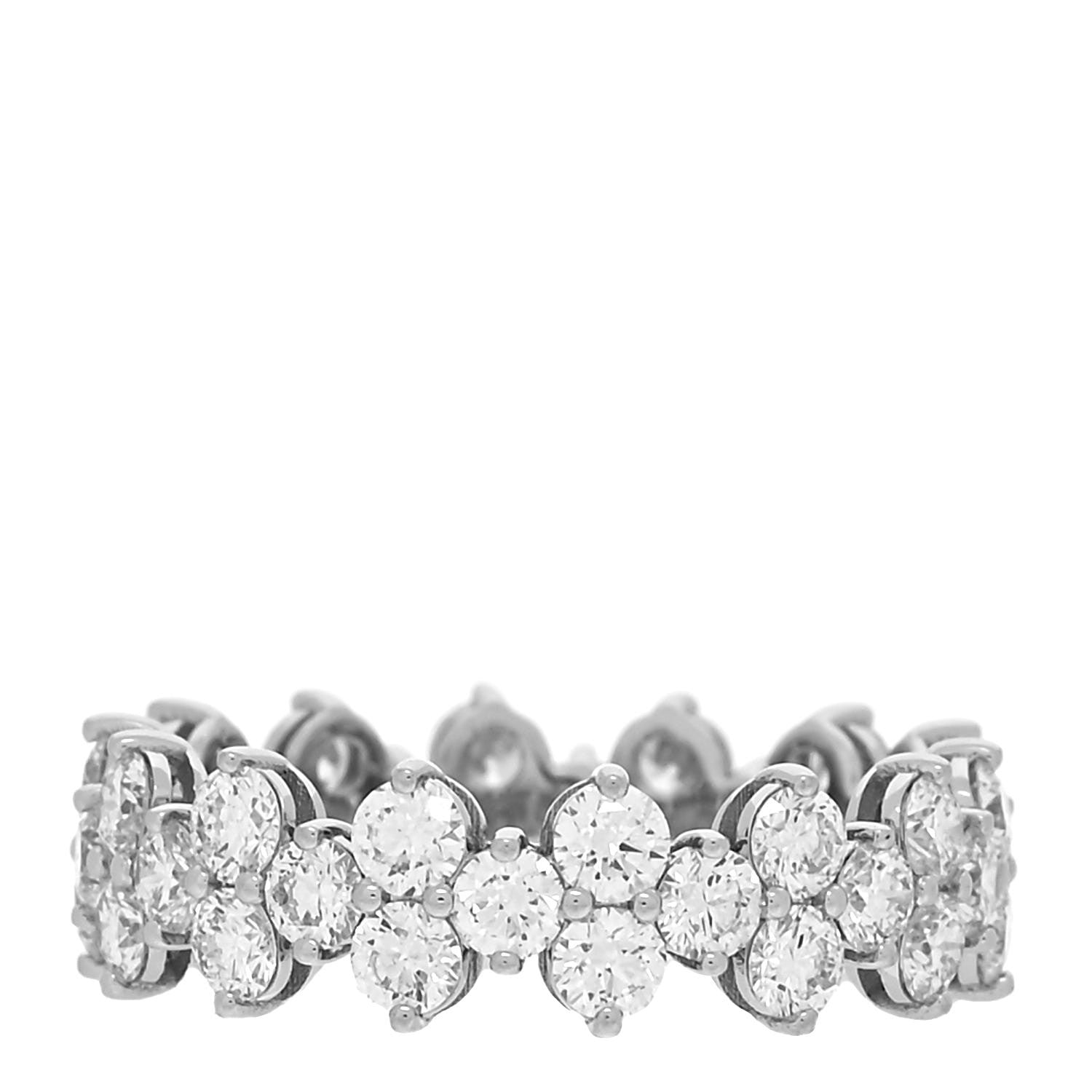 Tiffany Platinum Diamond Aria Eternity Ring 50 5.5 1 of 4