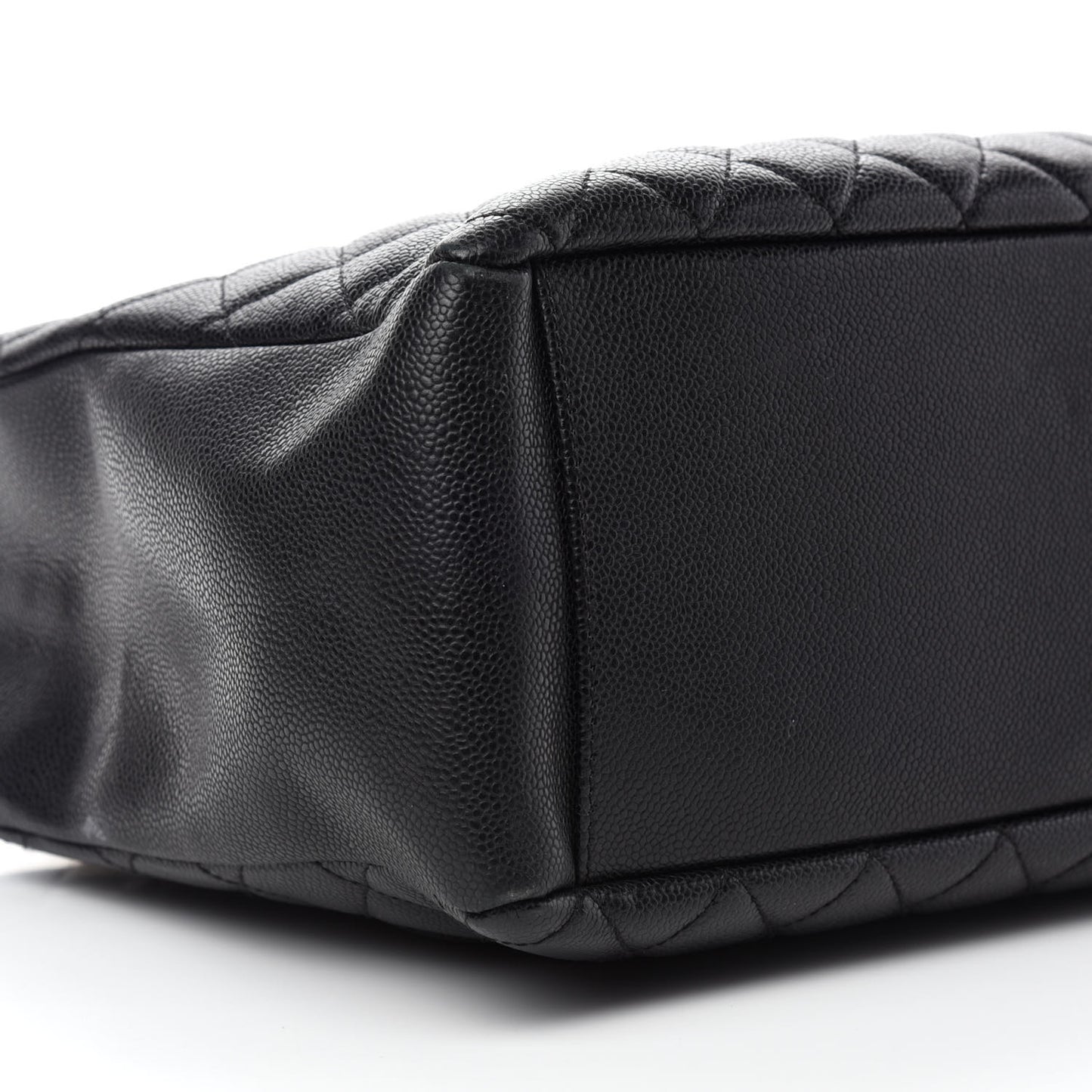 Caviar Quilted Grand Shopping Tote GST Black