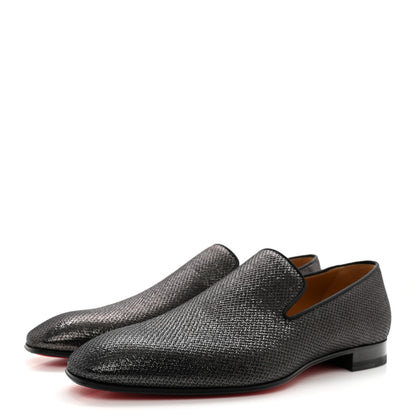 Christian Louboutin Lurex Mens Dandelion Musichall Flat Loafers 44 Black 3 of 11