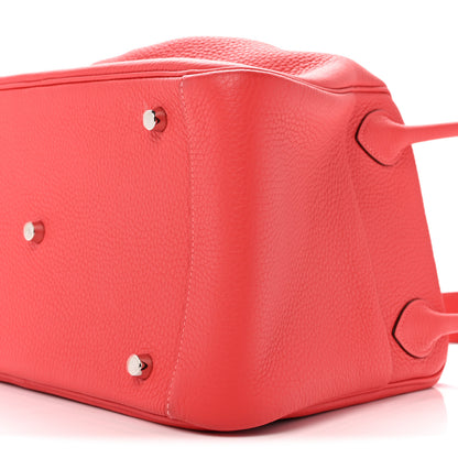 Hermes Taurillon Clemence Lindy 34 Rouge Pivoine 10 of 11