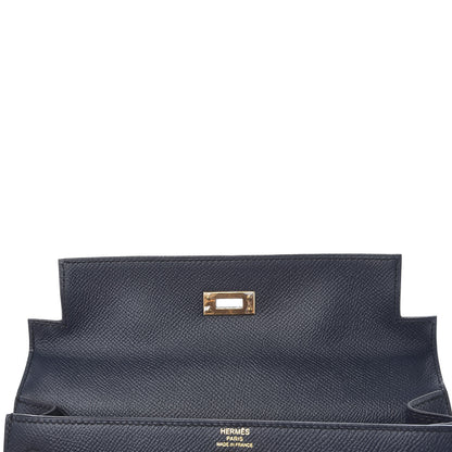 Hermes Epsom Kelly Sellier 25 Bleu Indigo 9 of 43
