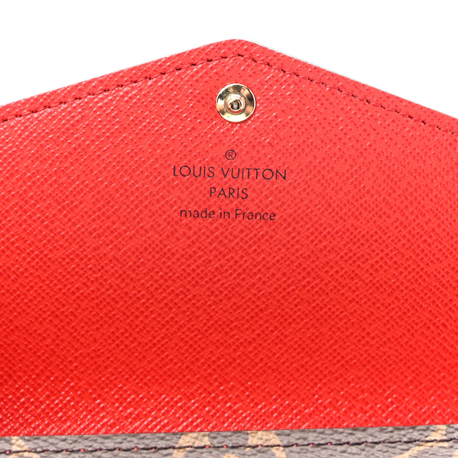 Louis Vuitton Monogram Sarah Wallet NM Coquelicot 6 of 7