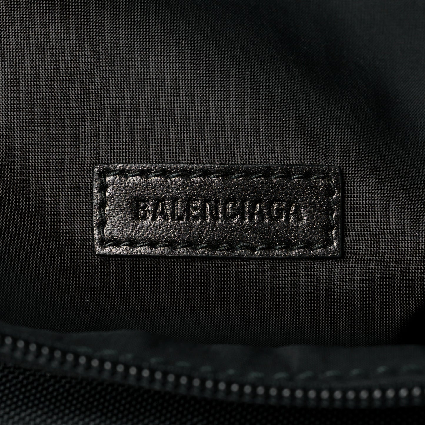 Nylon Canvas Panda Explorer Belt Bag Black