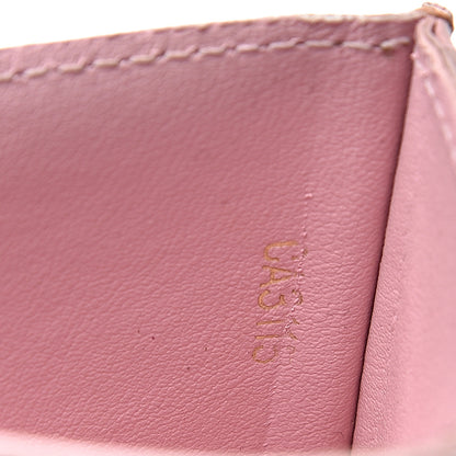 Louis Vuitton Damier Ebene Caissa Card Holder Rose Ballerine 6 of 9