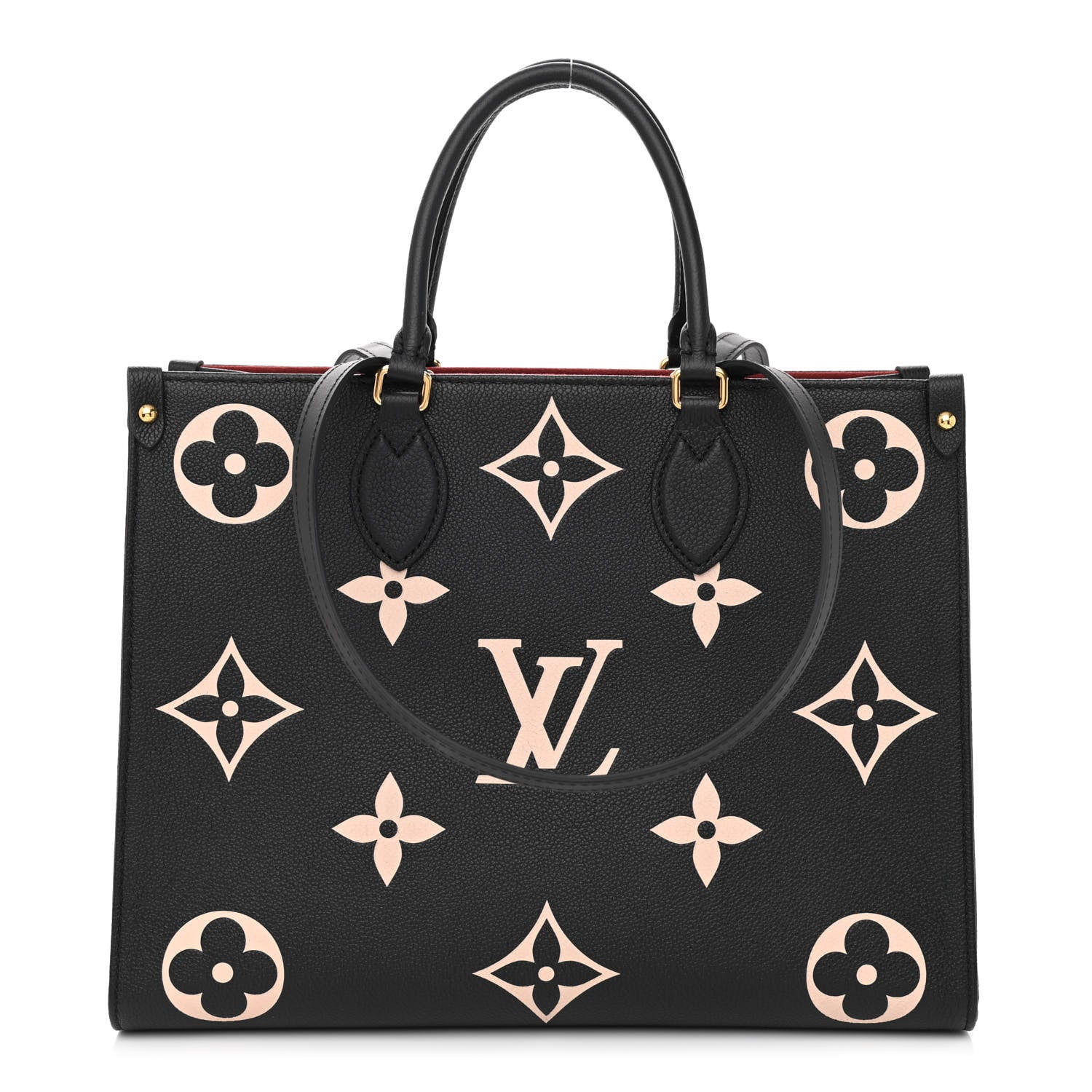 Louis Vuitton Empreinte Monogram Giant Onthego MM Black Beige 1 of 10