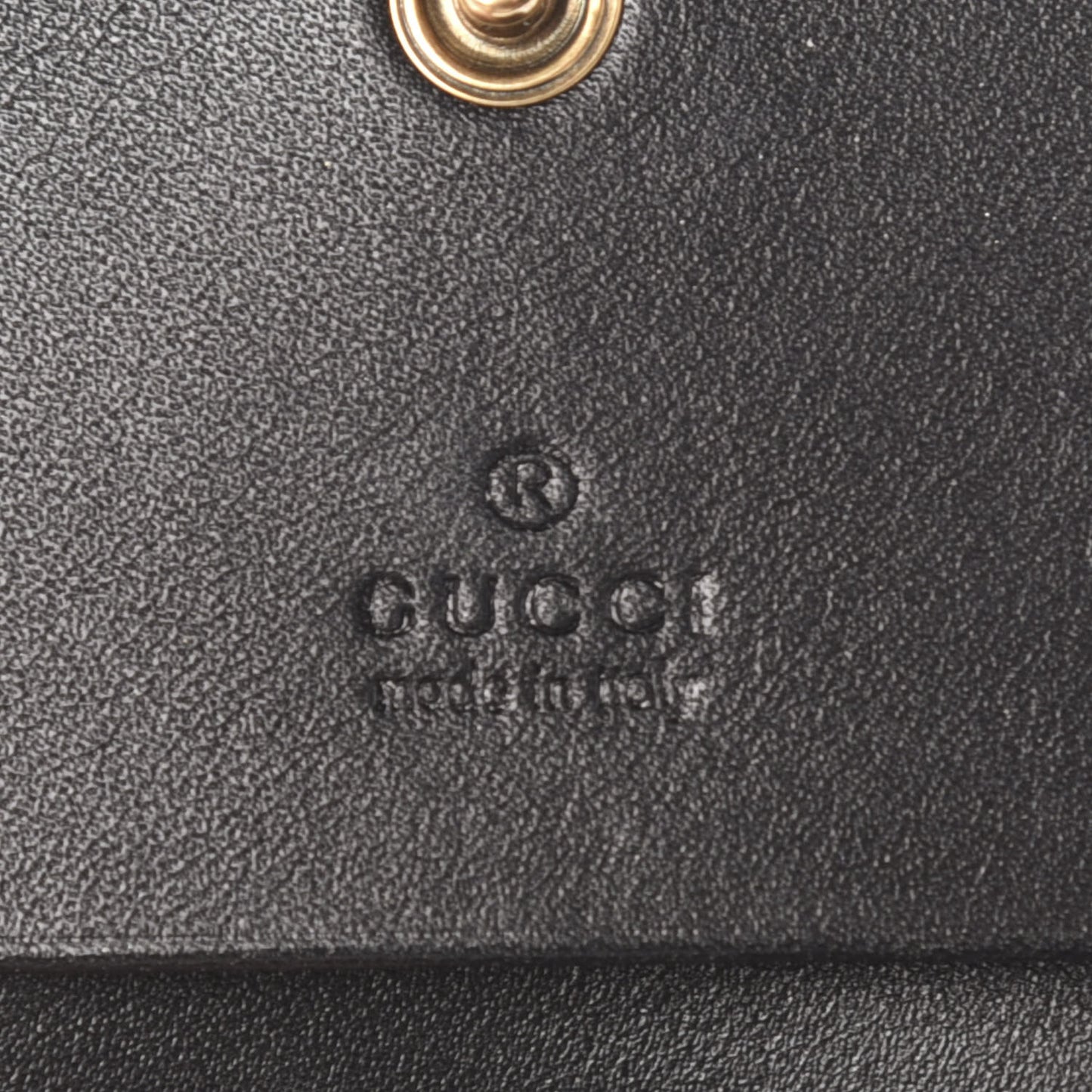 Calfskin Matelasse GG Marmont Card Case Wallet Black