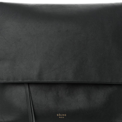 Celine Smooth Calfskin Flap Clasp Bag Black 8 of 10