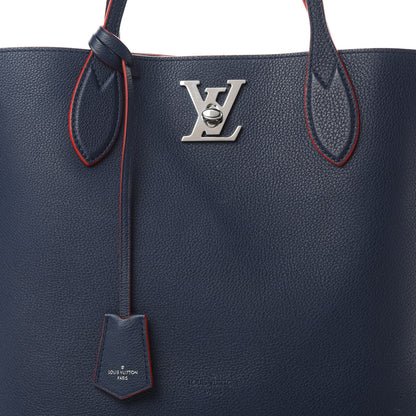 Louis Vuitton Calfskin Lockme Go Tote Marine Rouge 9 of 14