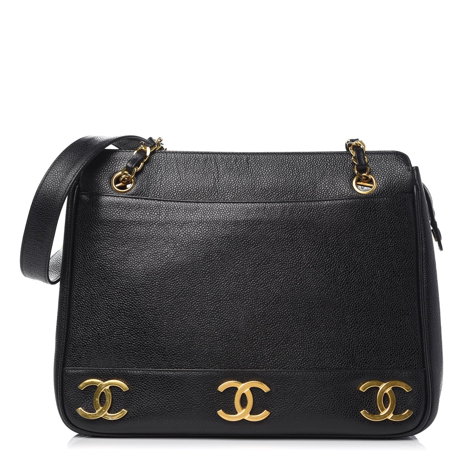 Chanel Caviar CC Shoulder Bag Black 1 of 12