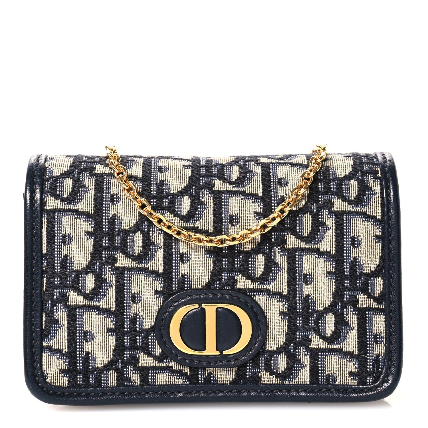 Christian Dior Oblique Nano 30 Montaigne Pouch Blue 8 of 10