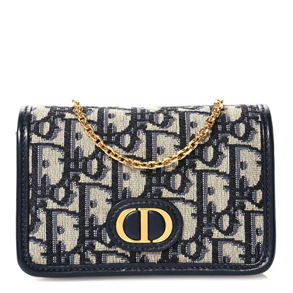 Christian Dior Oblique Nano 30 Montaigne Pouch Blue 8 of 10