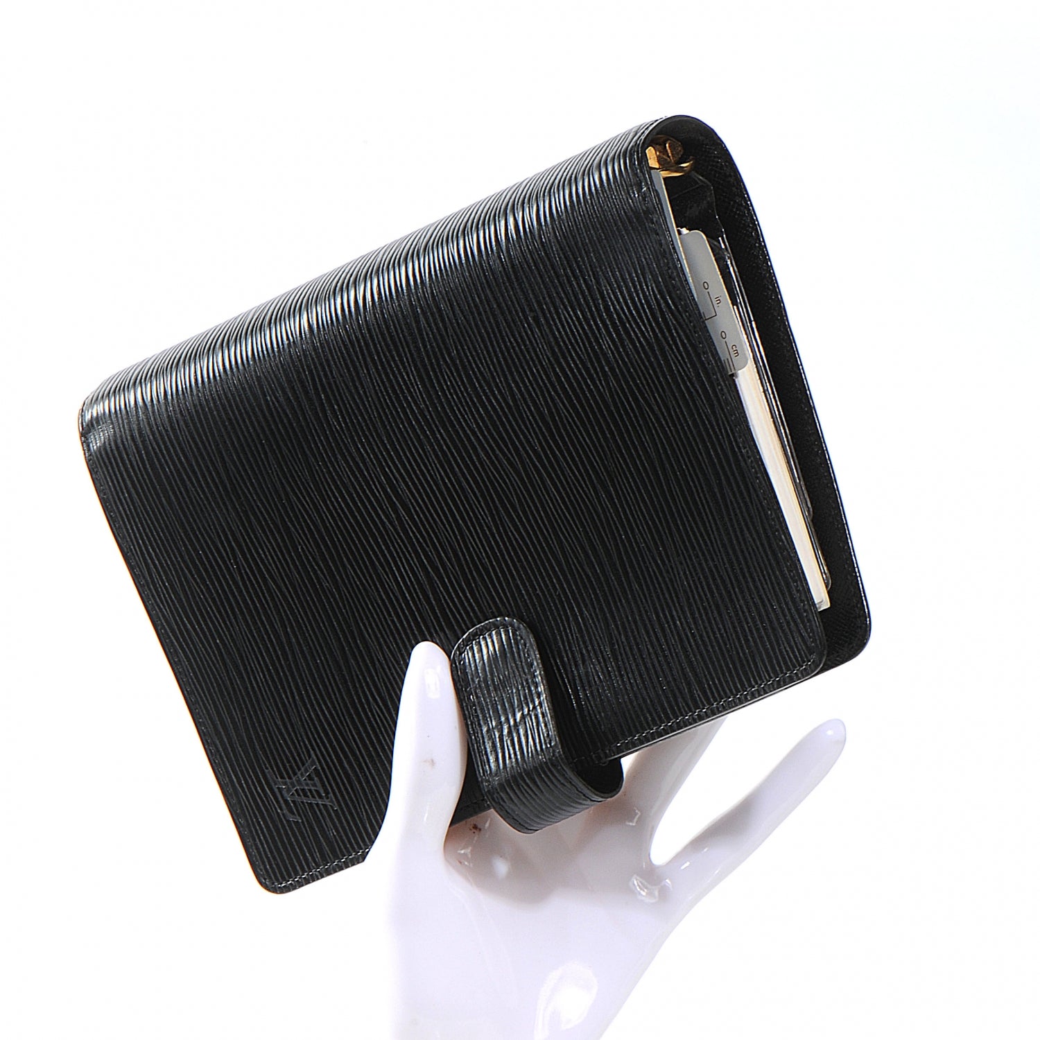 Louis Vuitton Epi Medium Ring Agenda Black 2 of 6