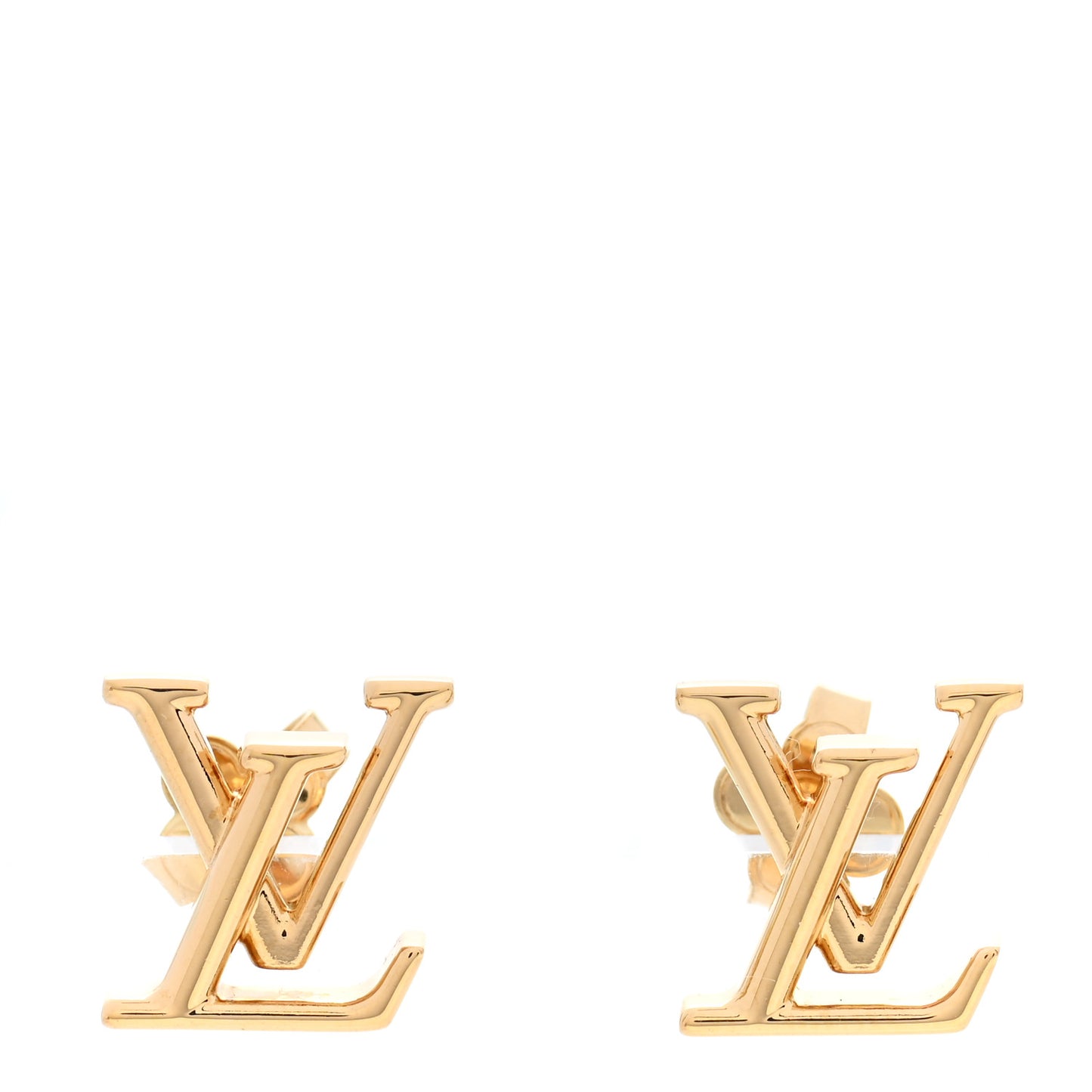 Metal LV Iconic Earrings Gold