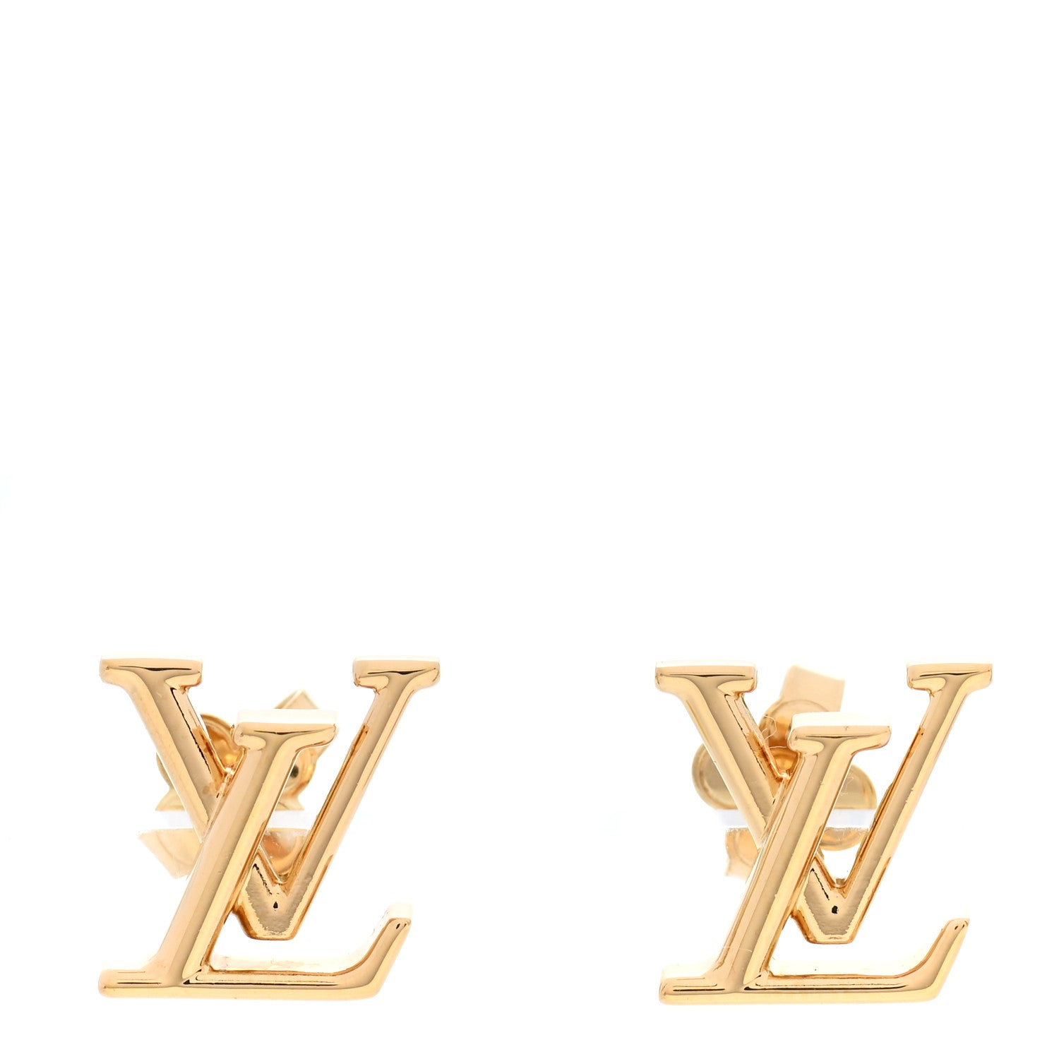 Louis Vuitton Metal LV Iconic Earrings Gold 1 of 6