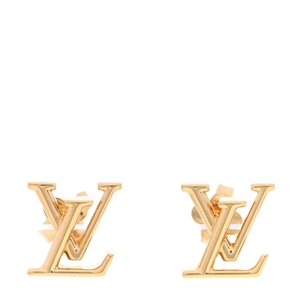 Louis Vuitton Metal LV Iconic Earrings Gold 1 of 6
