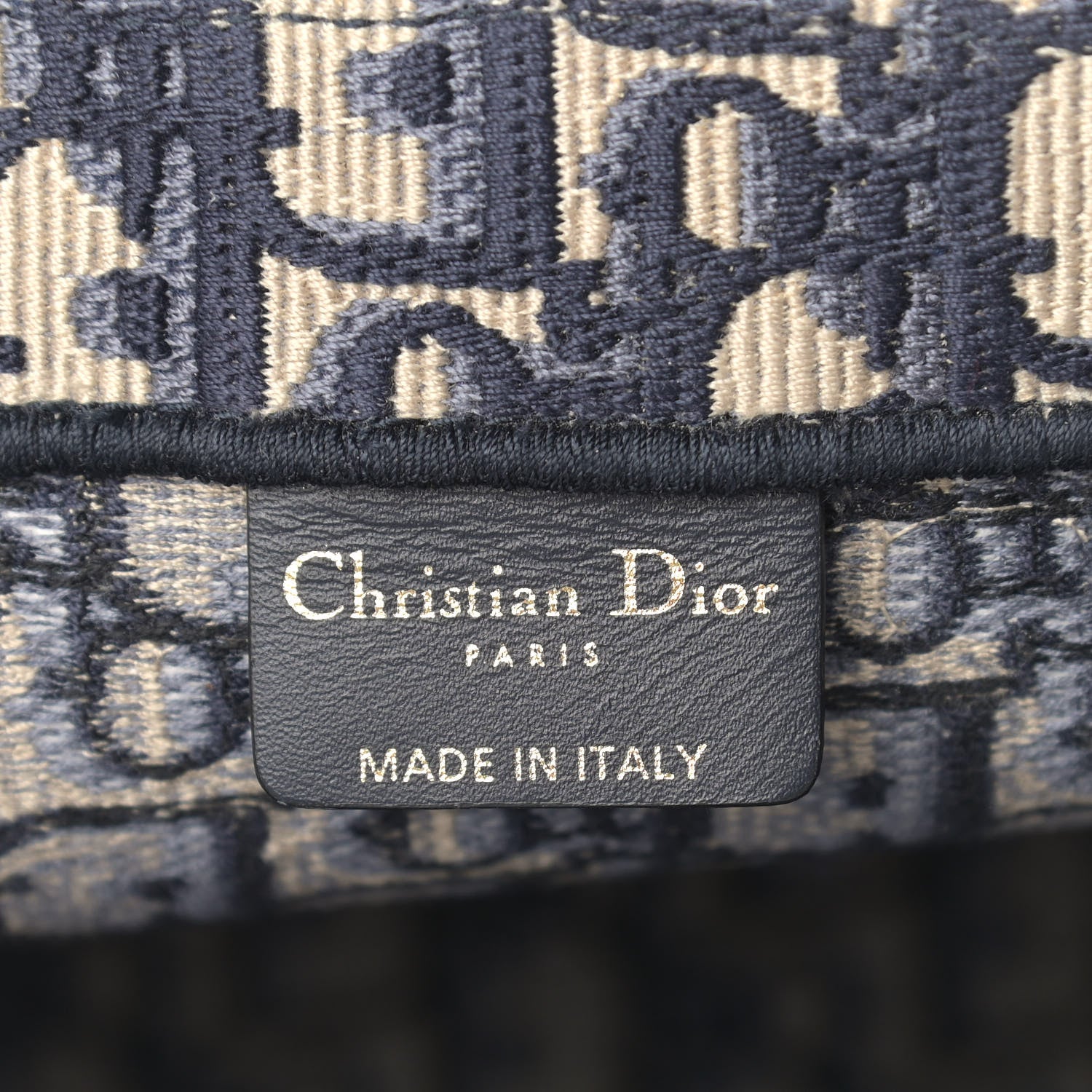 Christian Dior Oblique Small Book Tote Blue Multicolor 6 of 10