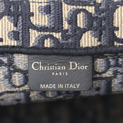 Christian Dior Oblique Small Book Tote Blue Multicolor 6 of 10