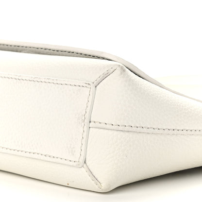 Burberry Grainy Calfskin Embossed Small Messenger White 13 of 13