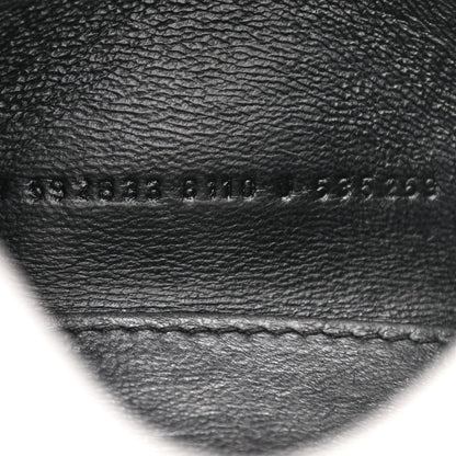Balenciaga Metallic Calfskin Crocodile Embossed Hourglass Top Handle Bag XS Silver 7 of 13