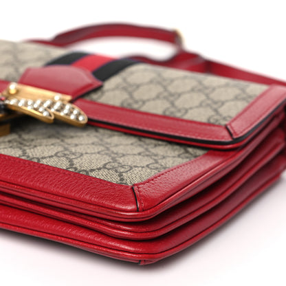 Gucci GG Supreme Monogram Medium Queen Margaret Shoulder Bag Red 10 of 10