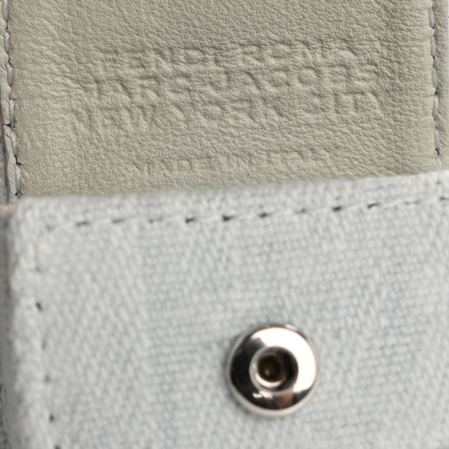 Bleached Denim Baguette Pocket Strap Blue White