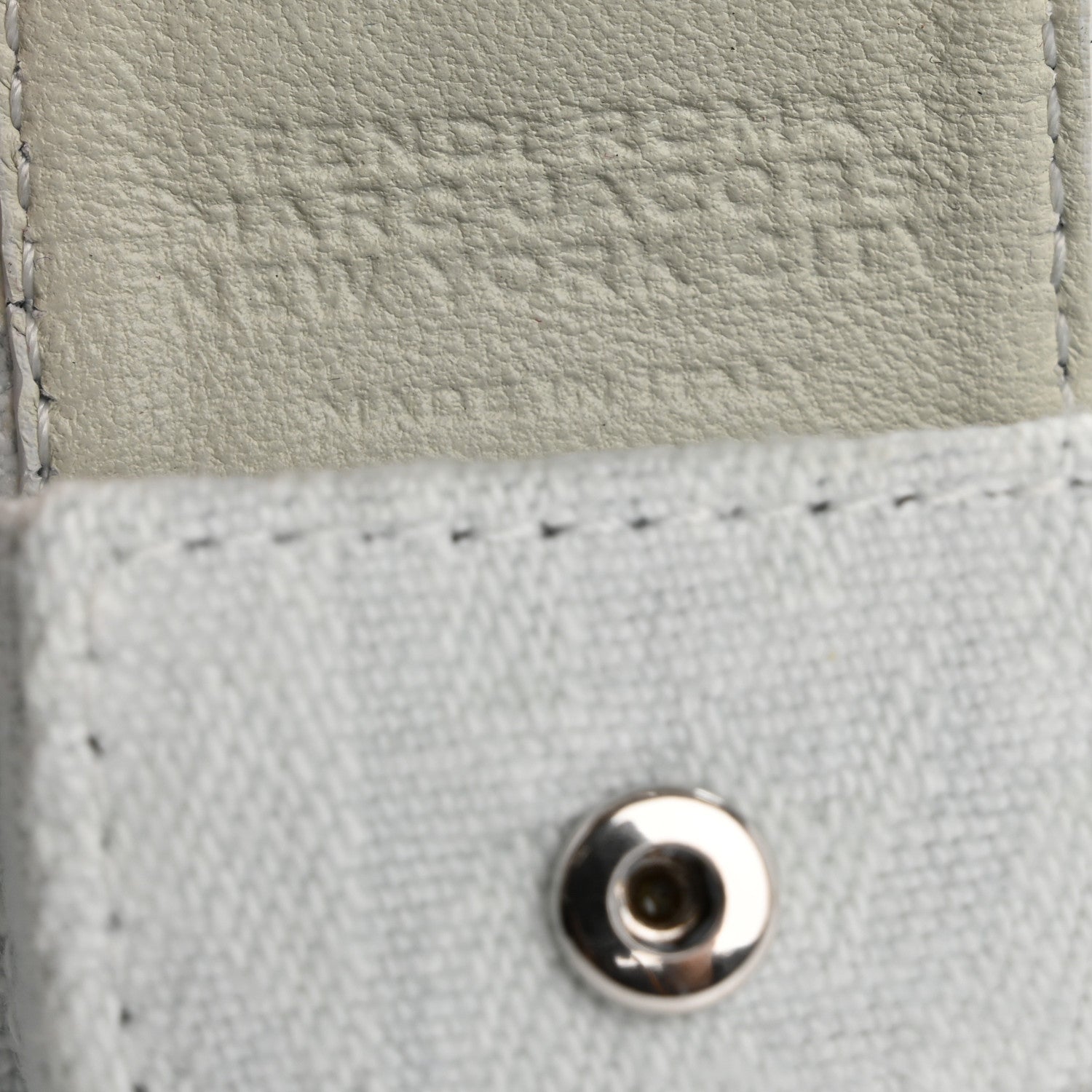 Fendi Bleached Denim Baguette Pocket Strap Blue White 4 of 4