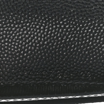Saint Laurent Grain De Poudre Techno Credit Card Wallet Black 8 of 12