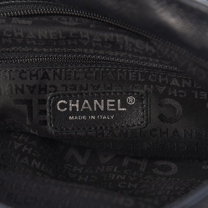 Chanel Lambskin Stitched Medium Ultimate Soft Tote Black 6 of 17