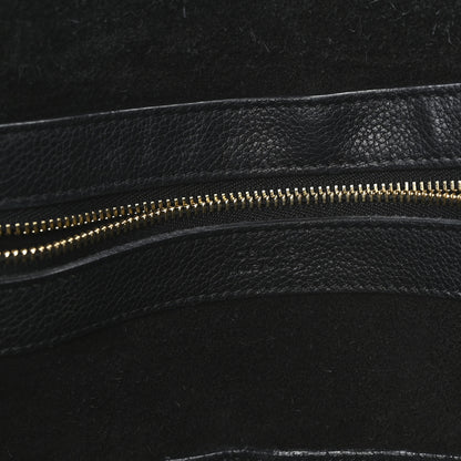 Celine Soft Grained Calfskin Small Belt Cabas Phantom Black 6 of 10