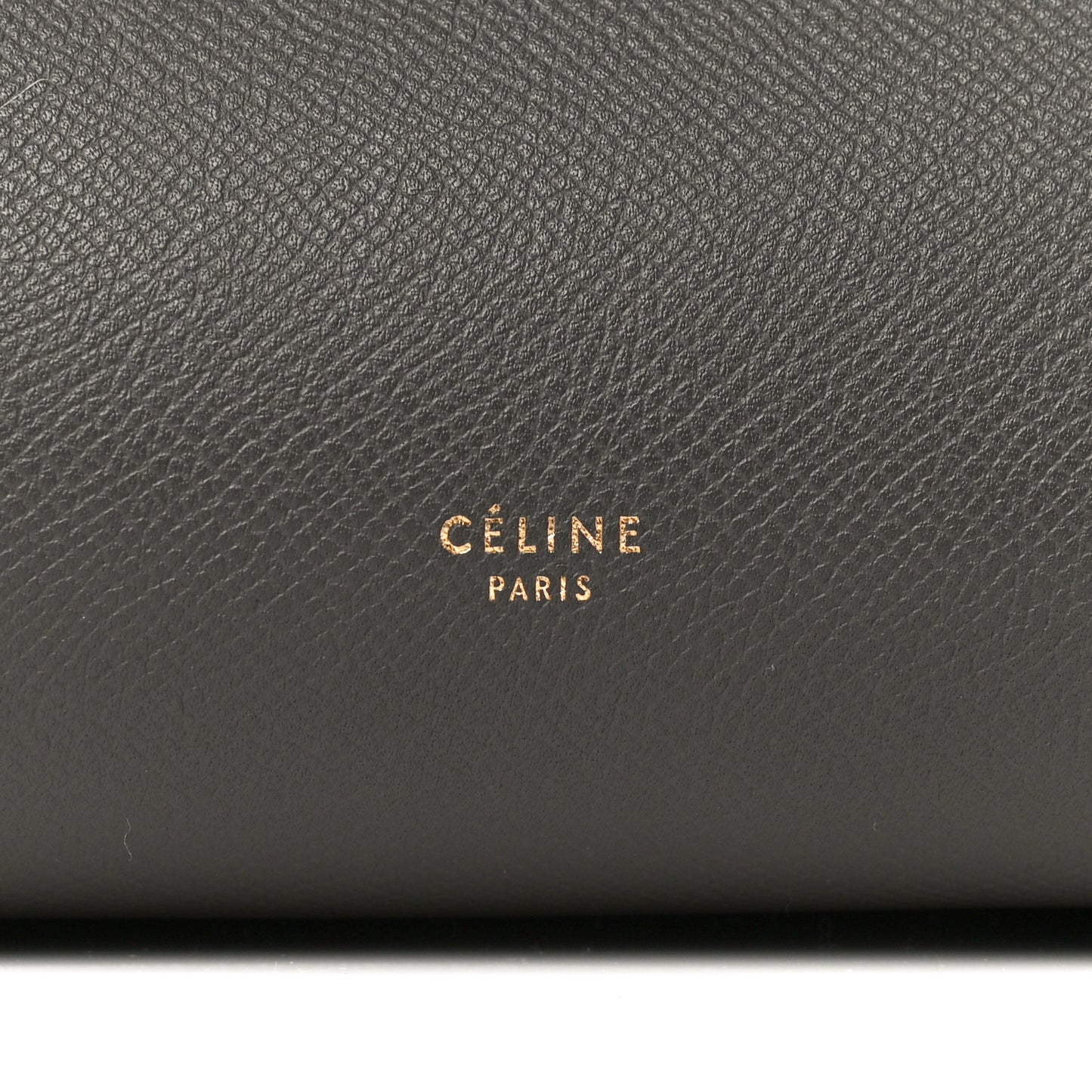 Grained Calfskin Mini Belt Bag Grey