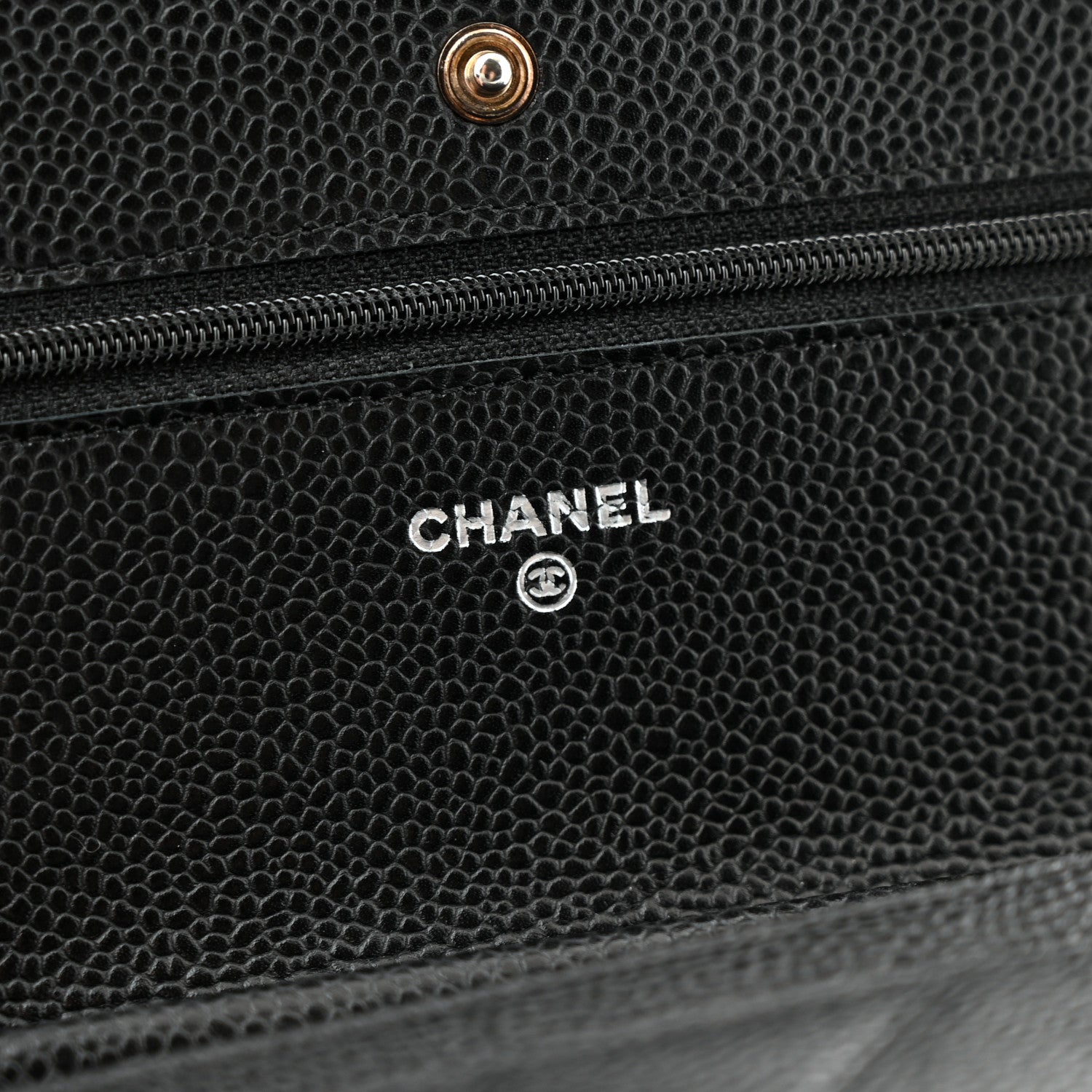 Chanel Caviar Quilted Wallet on Chain WOC Black 6 of 12