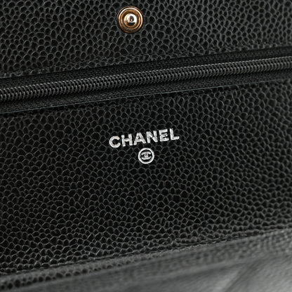 Chanel Caviar Quilted Wallet on Chain WOC Black 6 of 12