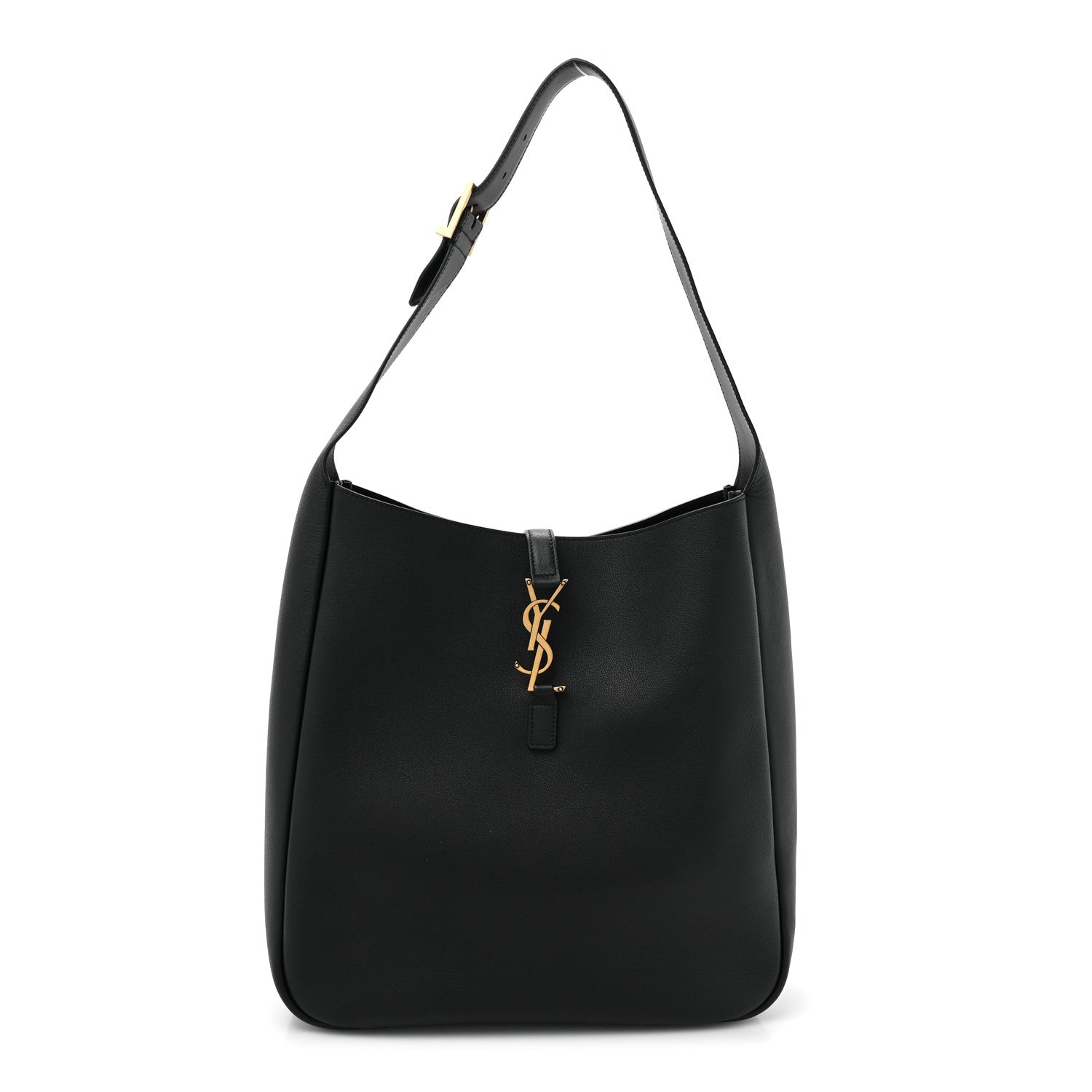Saint Laurent Smooth Calfskin Large Le 5 A 7 Soft Hobo Black 1 of 10