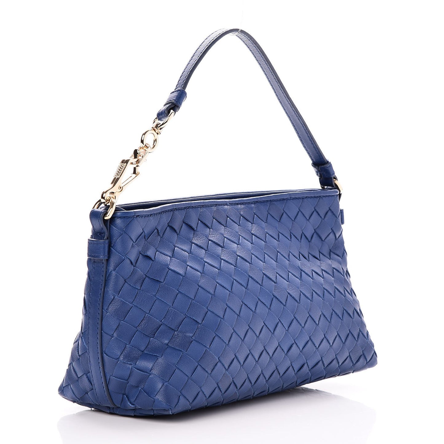 Nappa Intrecciato Pochette Cobalt