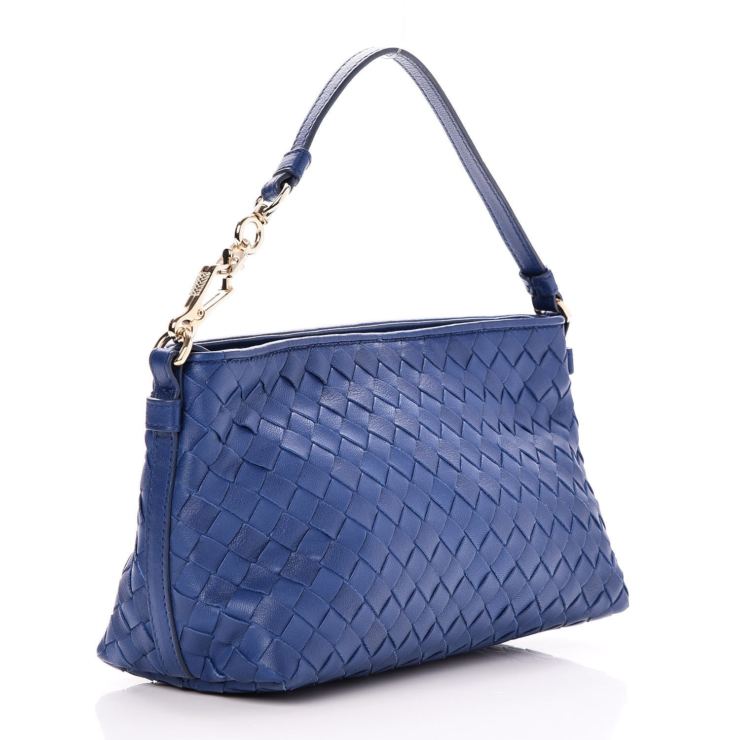 Bottega Veneta Nappa Intrecciato Pochette Cobalt 4 of 8