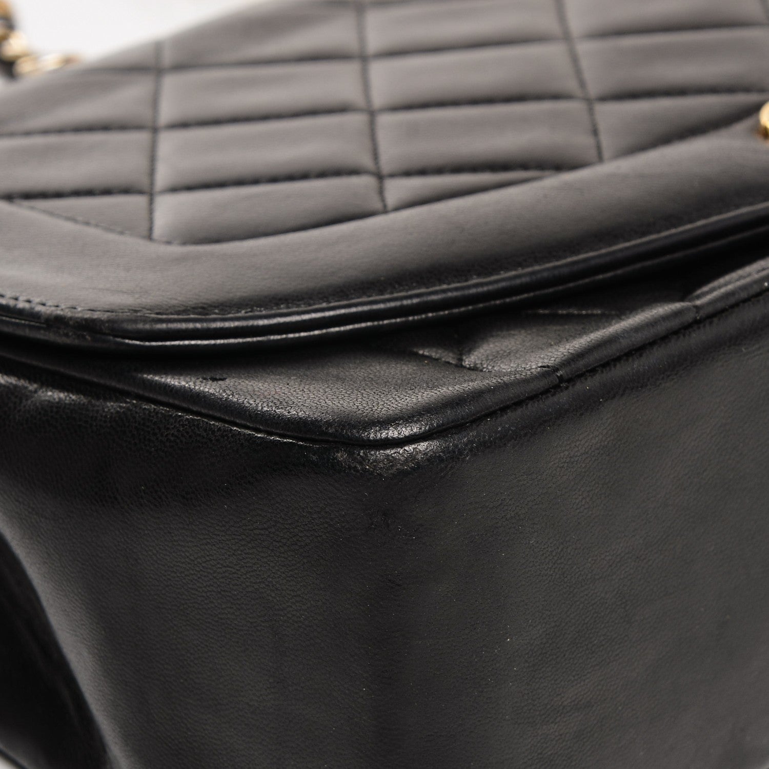 Chanel Lambskin Quilted Medium Single Flap Black 9 of 12
