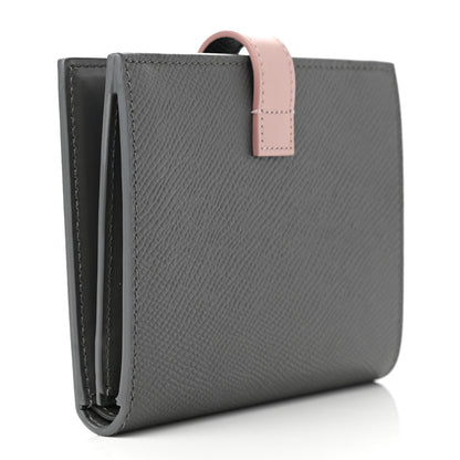 Celine Grained Calfskin Medium Multifunction Strap Wallet Grey Vintage Pink 3 of 8