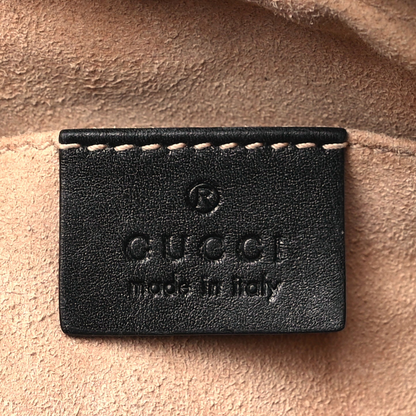 Calfskin Matelasse Mini GG Marmont Chain Shoulder Bag Black