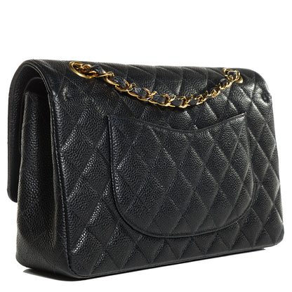 Chanel Caviar Quilted Medium Double Flap Black 3 of 8