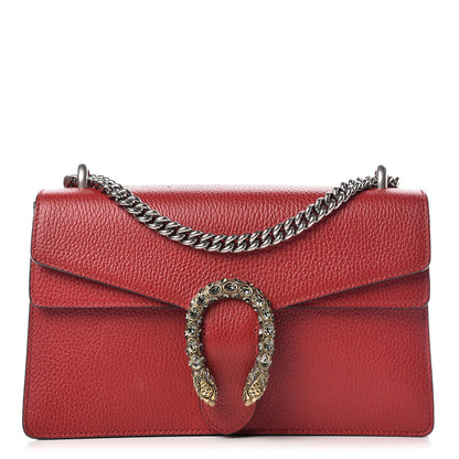 Gucci Dollar Calfskin Swarovski Crystal Small Dionysus Shoulder Bag Hibiscus Red 1 of 18