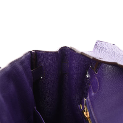 Hermes Taurillon Clemence Birkin 30 Iris 23 of 33