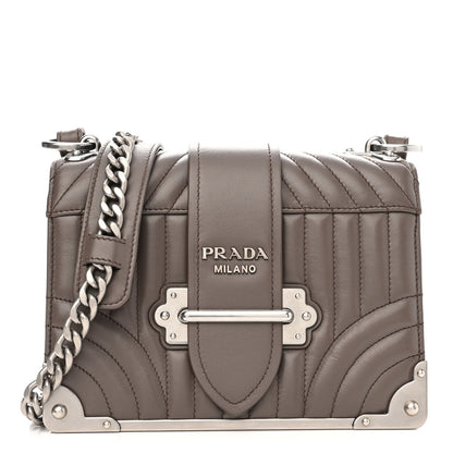 Prada Soft Calfskin Impunture Diagramme Cahier Bag Bambu 1 of 9